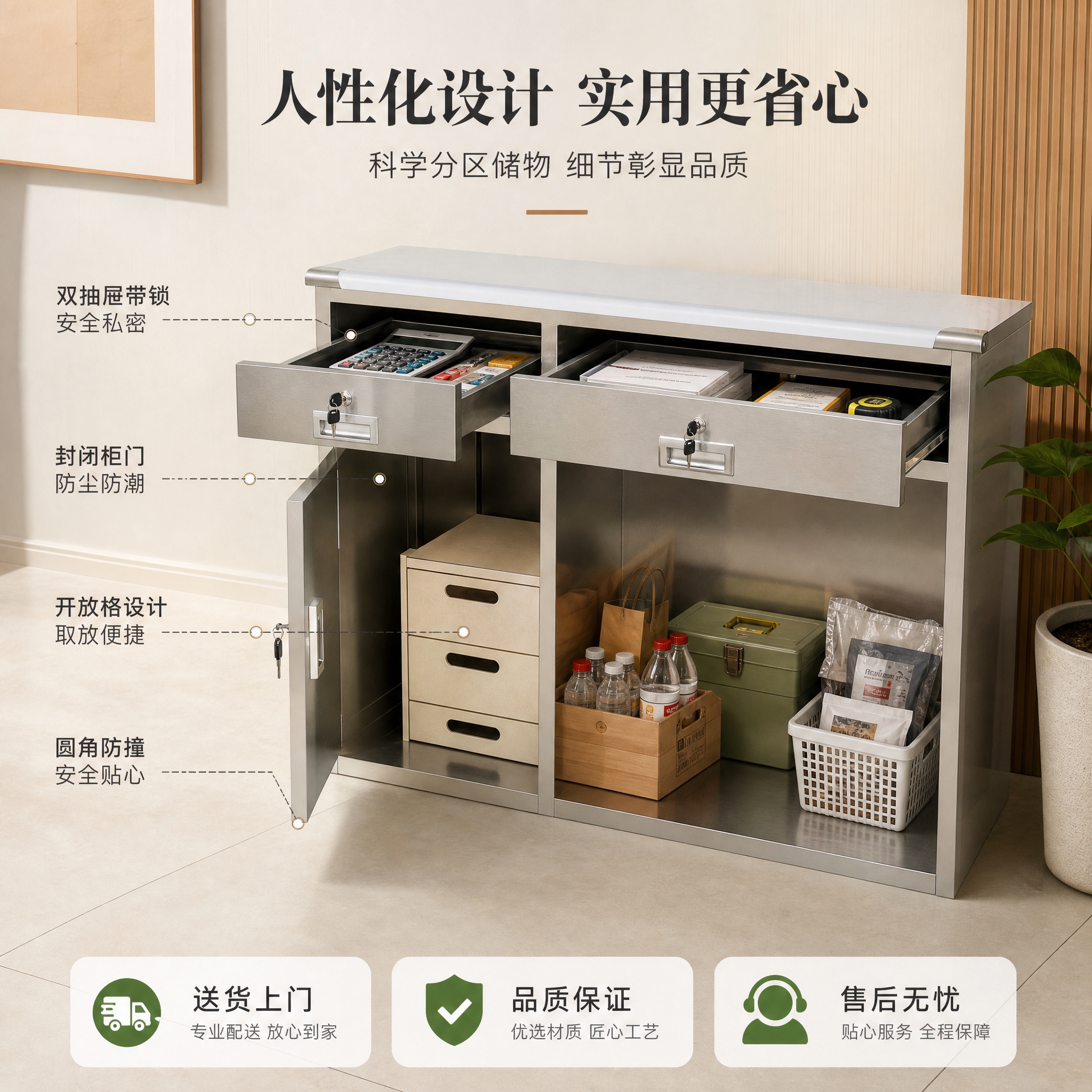 [主图-5] 主题：人性化设计 实用储物空间。唯一任务：展示产… - 图片创意预览