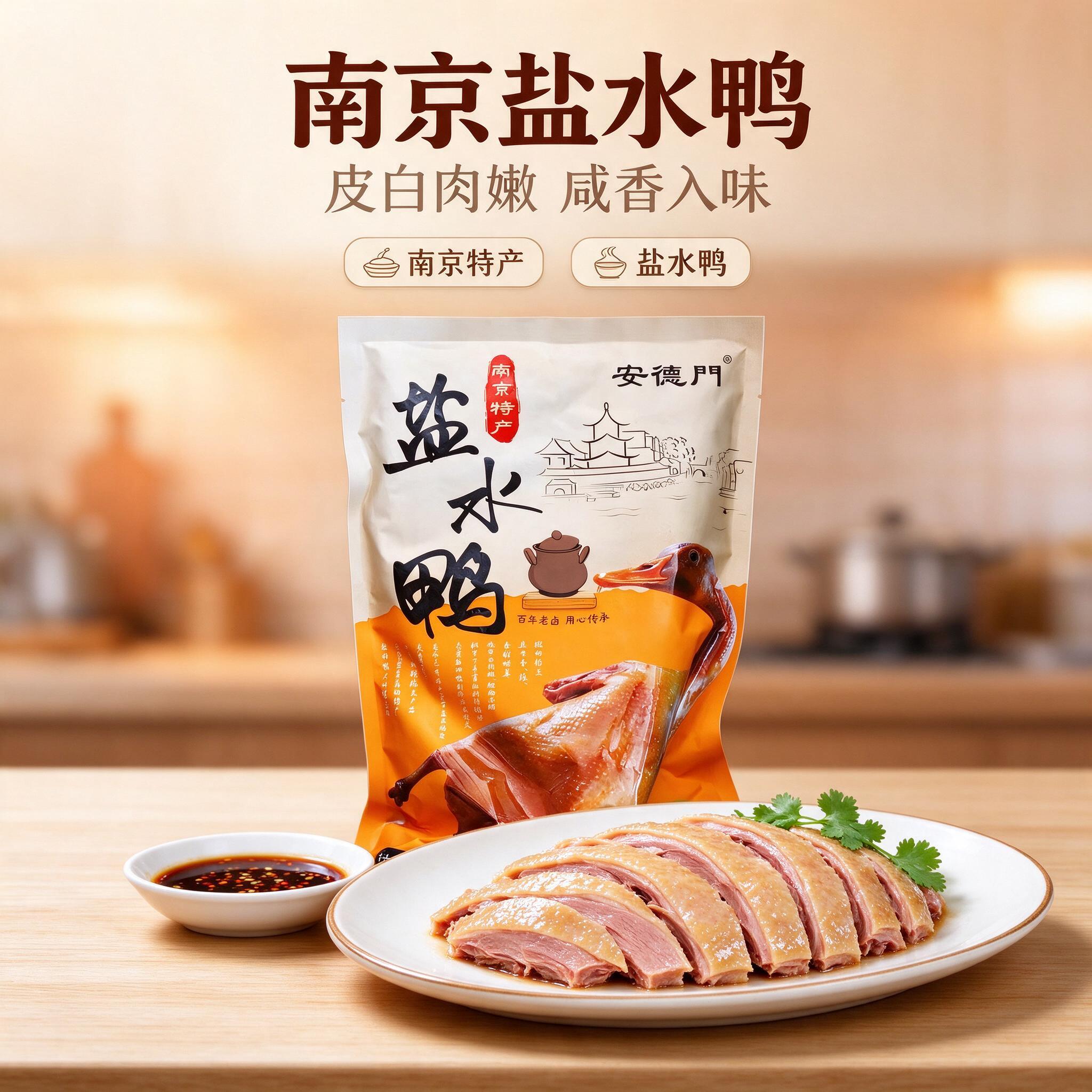 [商品] 使用【图1】安德门盐水鸭包装袋；保留包装袋整体结构、… - 图片创意预览