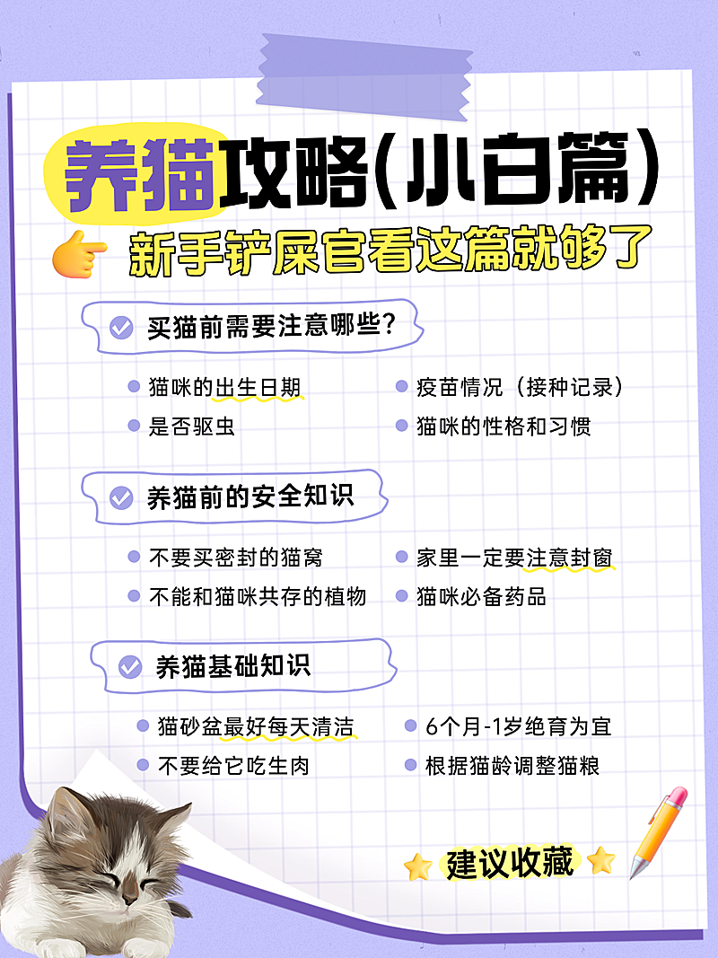 可爱萌宠知识科普小红书封面配图