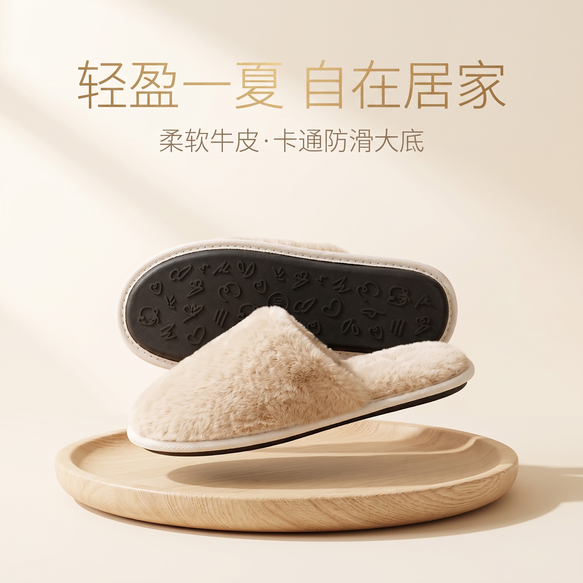 [主图-1] 产品首图，核心任务是完整展示40码夏季居家凉拖鞋… - 图片创意预览