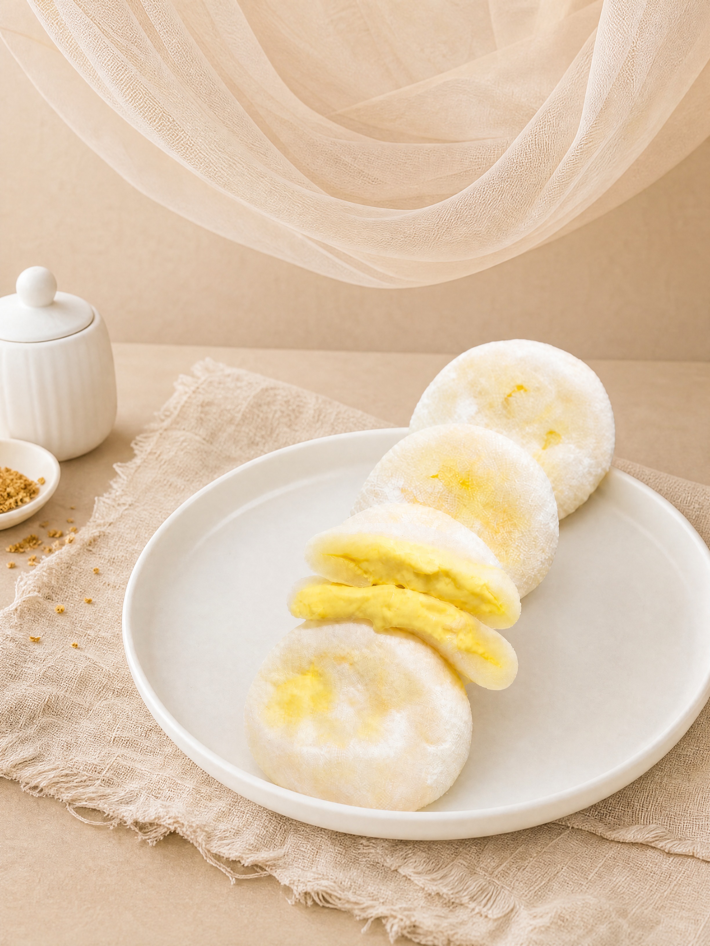 榴莲雪饼严格参照上传产品图，完整保留所有可见组件、部件、轮廓形… - 图片创意预览