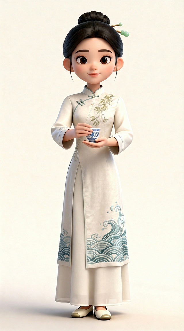 把参考图中人物手中的酒杯改成精致小巧小的酒杯，其他保持不变