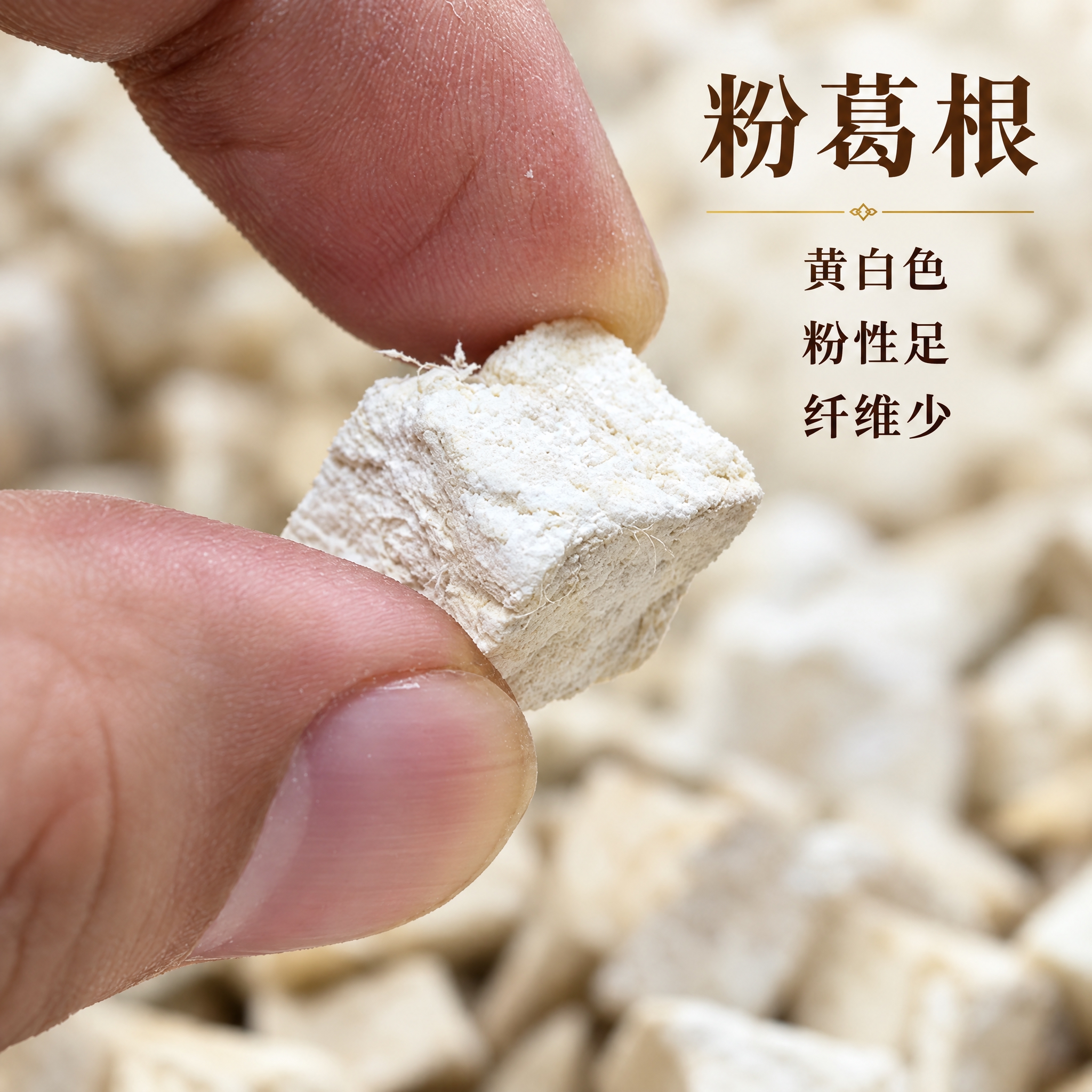 基于上传的粉葛根素材进行主图创作，严格使用上传素材，完整保留原… - 图片创意预览