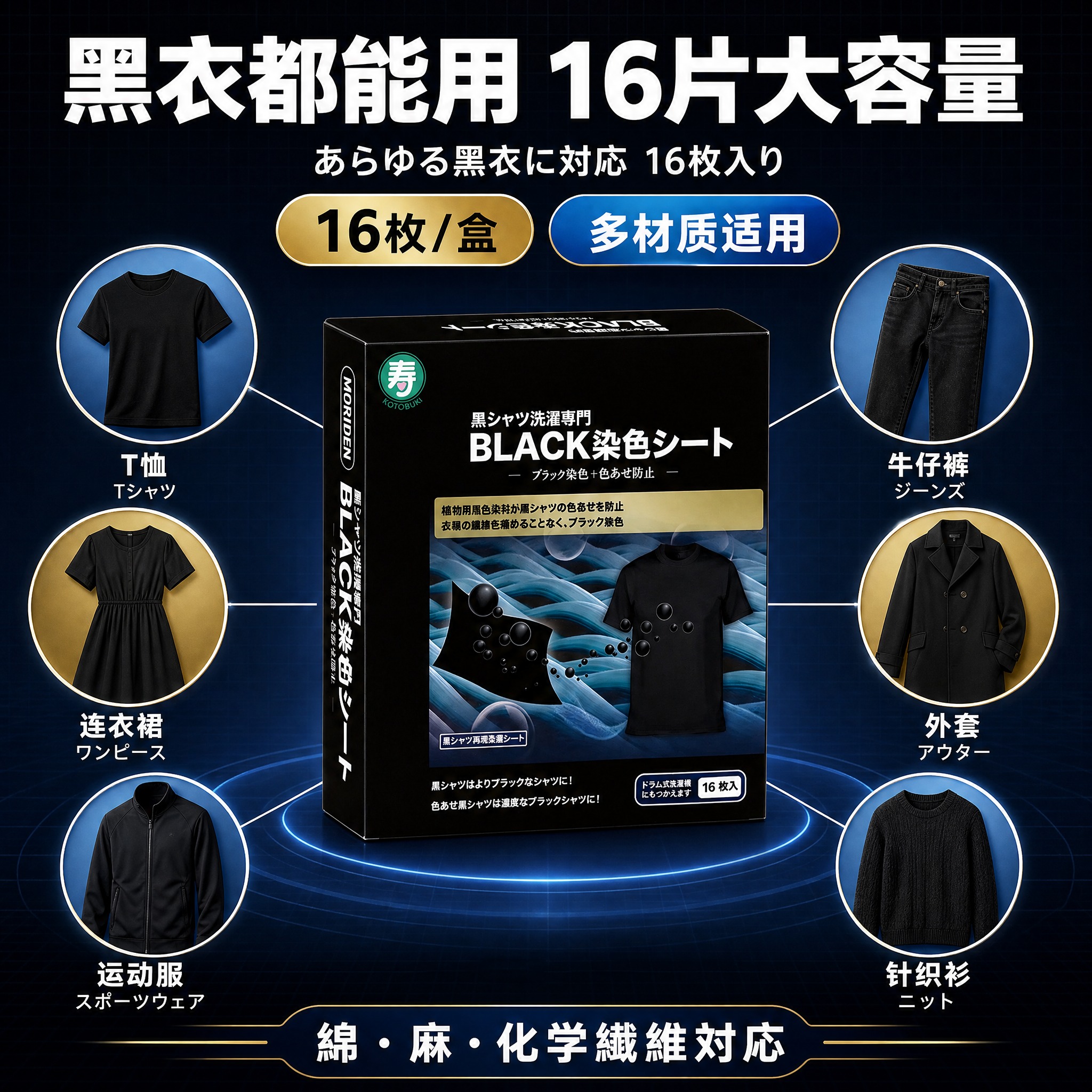 [主图-5] MORIDEN寿牌黑色衣物染色洗衣片 规格与适用… - 图片创意预览