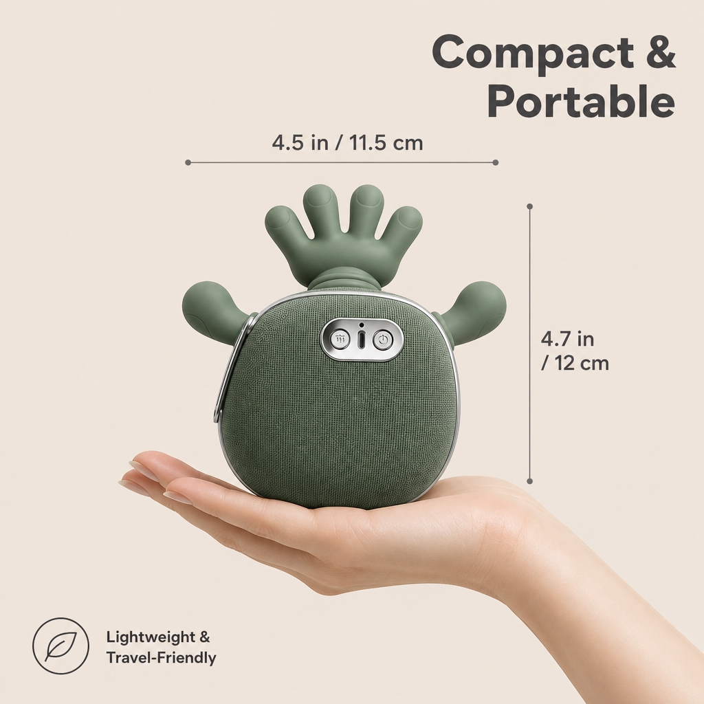 [主图-5] 尺寸规格与便携性图，主题为Compact & P… - 图片创意预览