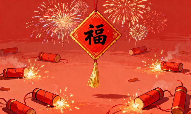 我需要生成一套套图，共10张图，所有图必须要是插画风格，要有新年的元素，看起来有节日氛围，同时所有图片风格统一，最好是一套。第一张横板174×25的比例（财神相关插画），第二张横板171×25的比例（福禄寿相关的插画），第三张34×40的比例（马年大吉相关的），第四张16×39的比例（这一张上面要有文字：卫生间 由此进），第五张103×25的比例（舞龙相关的插画），第六张162×25的比例（舞狮相关的），第七张81×25的比例（金元宝发财相关的），第八张24×25的比例（摇钱树相关的），第九张91×25的比例（年年有余相关的），第十张67×40的比例（2026新年相关的）。