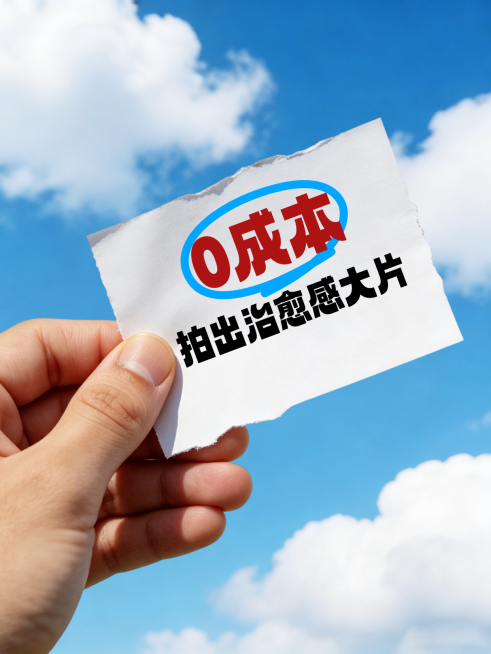 0成本拍大片小红书封面预览效果