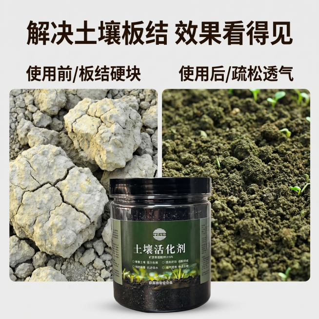 [主图 4] 使用前后对比效果展示图
[氛围风格] 直观对比说服力，真实展示产品效果
[画质] 商业摄影质感、光线柔和通透、产品清晰真实、画面干净高级
[元素] 画面上下二分割，上半部分左侧是板结发硬预览效果