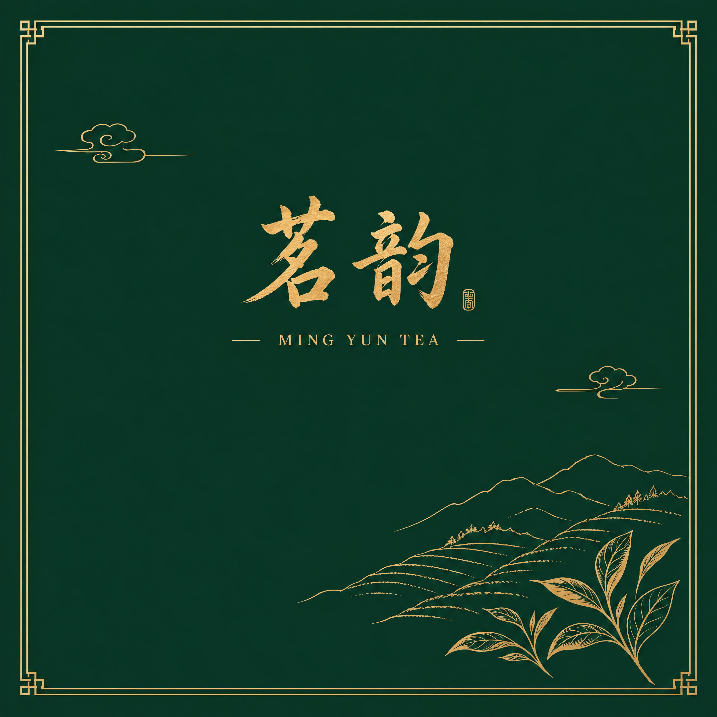 茶叶包装盒正面平面设计图，新中式国风风格，高级简约大气，正面平… - 图片创意预览