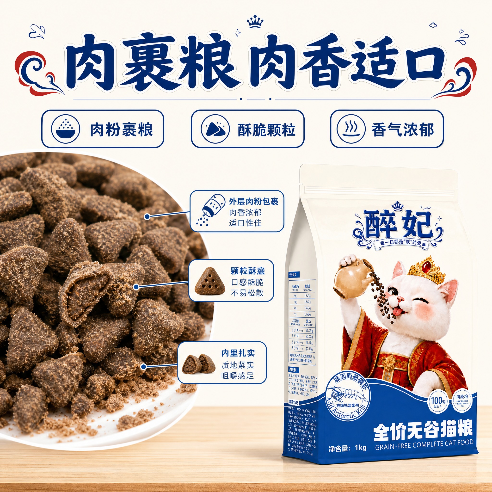 [主图-2] 主题：肉裹粮 肉香适口 颗粒质感展示。 [统一基… - 图片创意预览