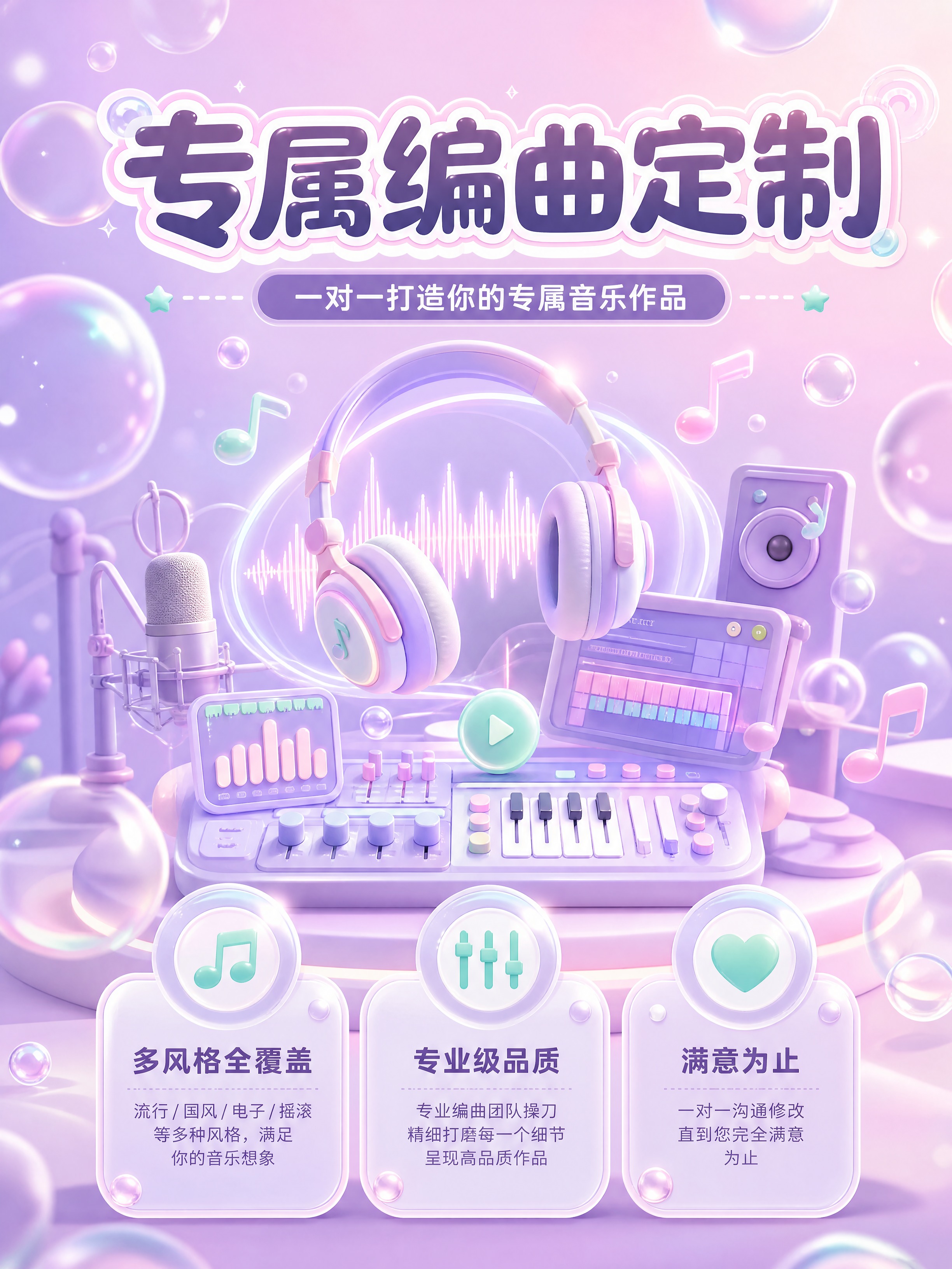 [商品] 编曲定制服务，非课程类音乐制作服务，服务内容为根据客… - 图片创意预览