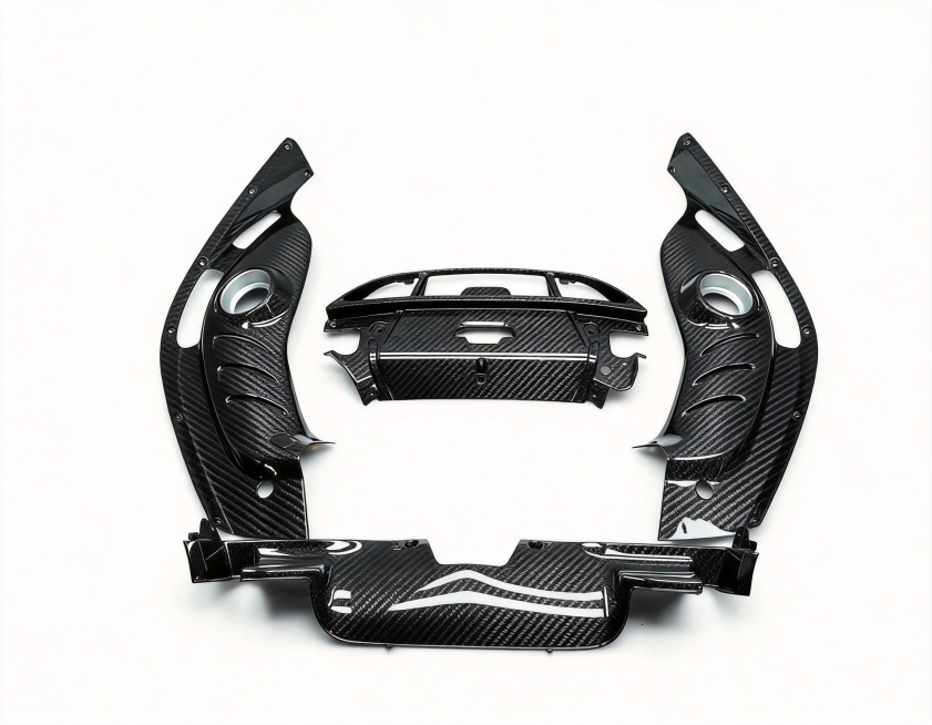 Professional e-commerce retouching for carbon fiber auto parts, precise intelligent cutout to retain预览效果