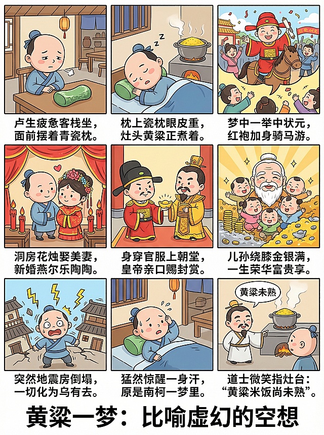 黄粱一梦动漫连环画