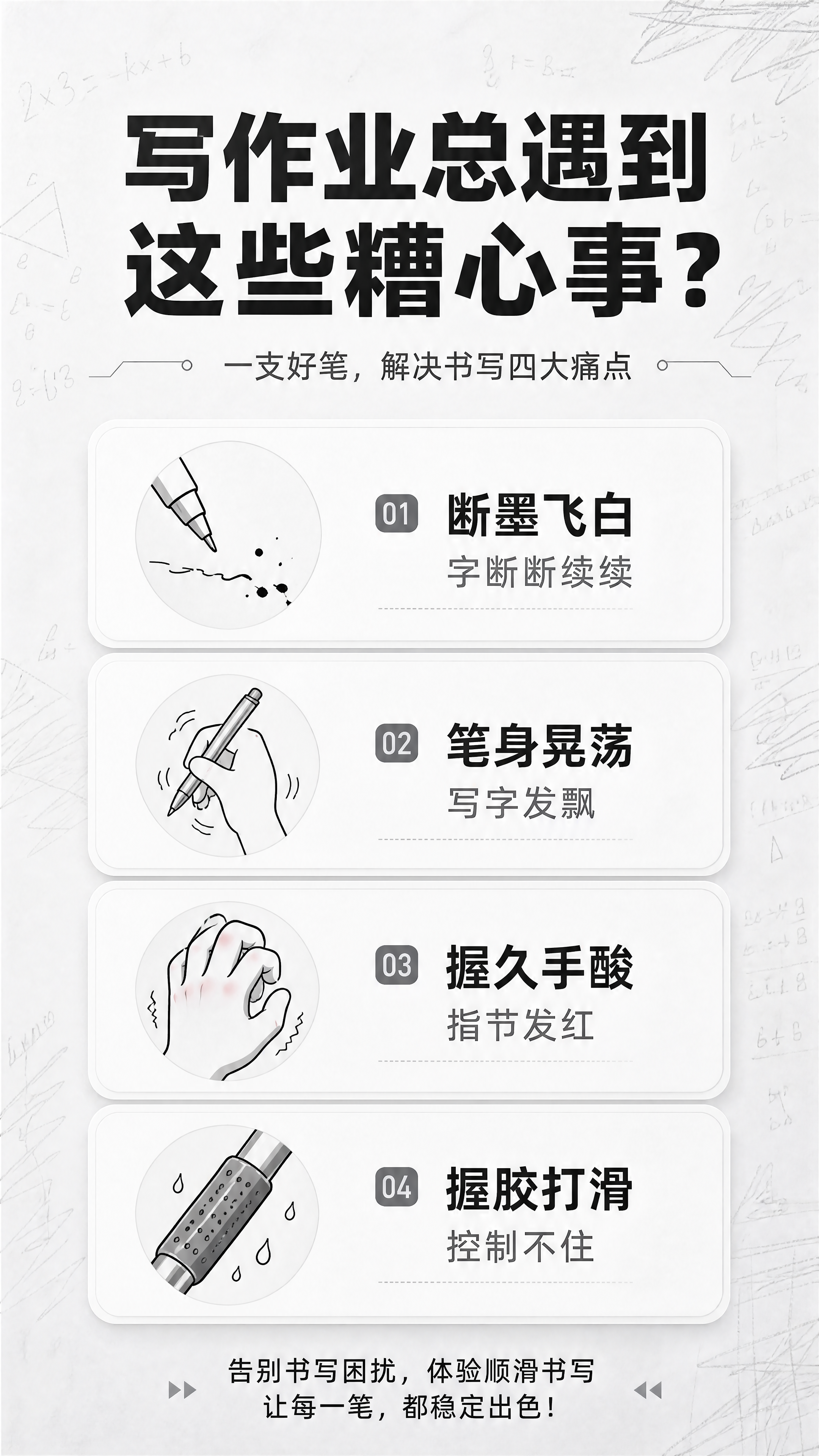 [商品] 本页为痛点页，不使用产品主体图；仅用文字+图标+场景… - 图片创意预览
