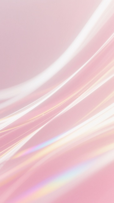 一张充满浪漫氛围的粉色渐变背景图，整体呈现柔和的粉白色调过渡，画面中布满了流动感十足的斜向光带，光带呈现出细腻的白色、淡金色和微弱的彩虹色反光，营造出梦幻而温暖的光泽质感。光线从左上角向右下角自然延伸，形成轻盈飘逸的动态视觉效果，背景纯净无杂质，整体风格偏向柔和、唯美、治愈，充满了浪漫甜美的气息。预览效果