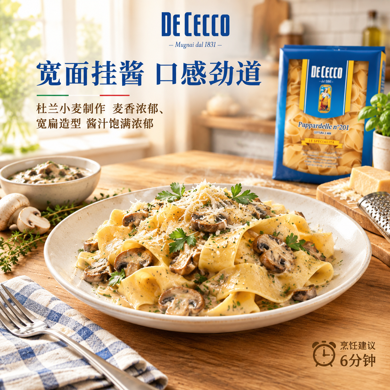 [主图-4] 食用场景图，核心任务：展示宽面烹饪后的美味成品与… - 图片创意预览