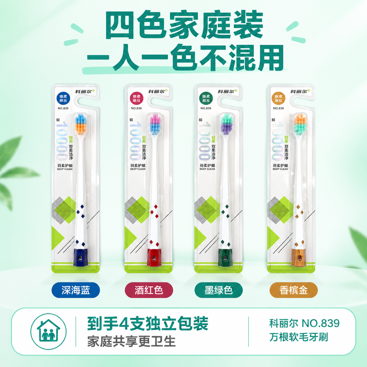 [主图-5] SKU规格与套餐决策图，展示四色家庭装规格，帮助… - 图片创意预览