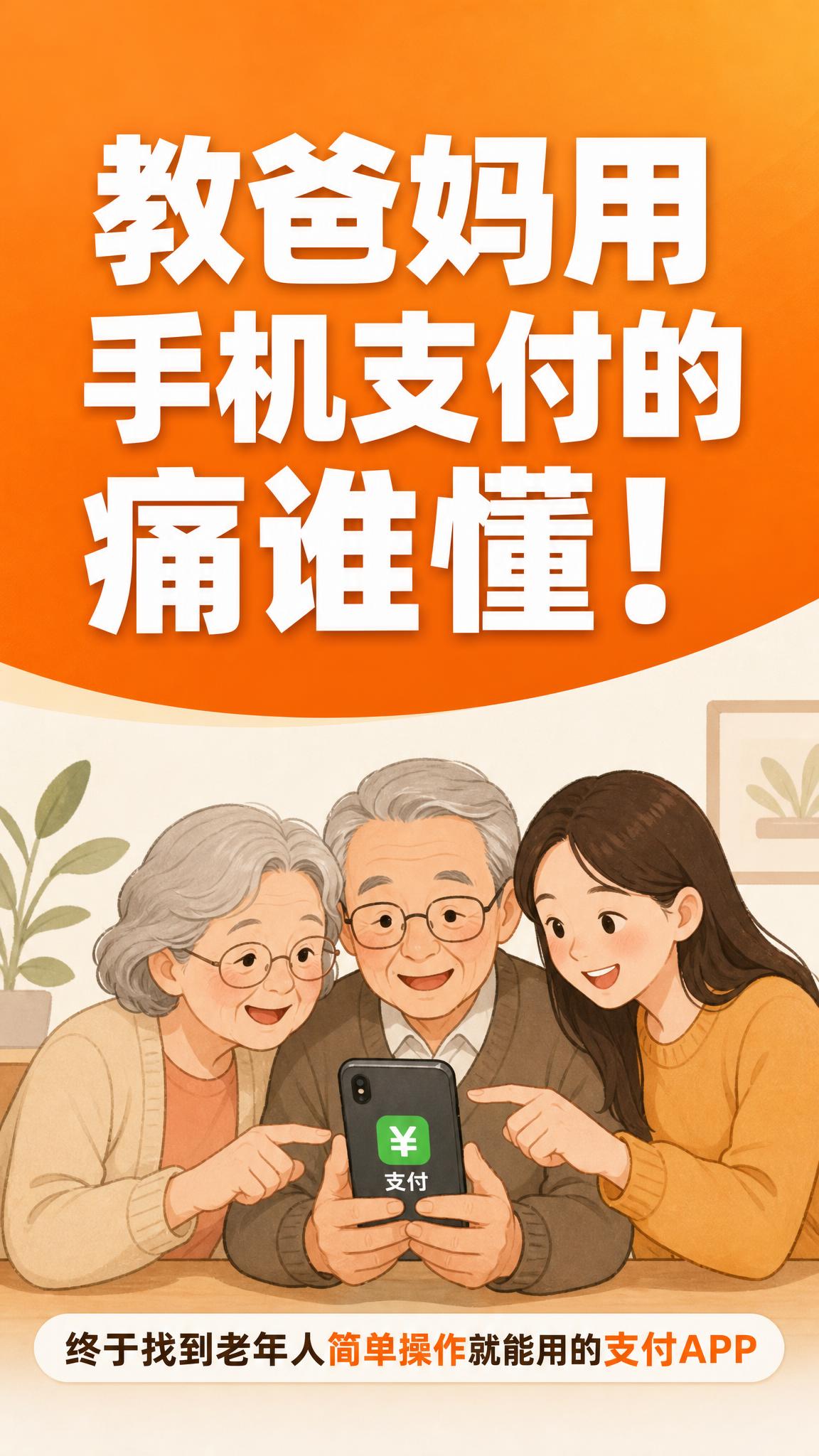 抖音图文封面海报，竖版9:16，暖橘色+米白色主色调，卡片式简… - 图片创意预览