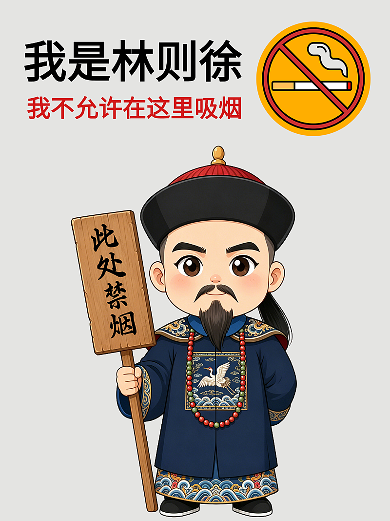 世界无烟日禁烟卡通矢量插画小红书配图