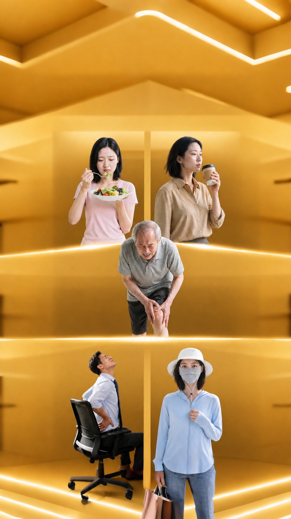 将背景的蓝色改为金色，保持人物和其他所有元素完全不变。金色背景… - 图片创意预览
