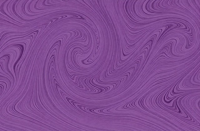 参考图一的流动旋涡纹理结构，将纯色背景修改为紫色系的旋涡流动纹理，整体保持图二的紫颜色调，纹理自然流畅，旋涡结构和图一保持一致，铺满整个画面