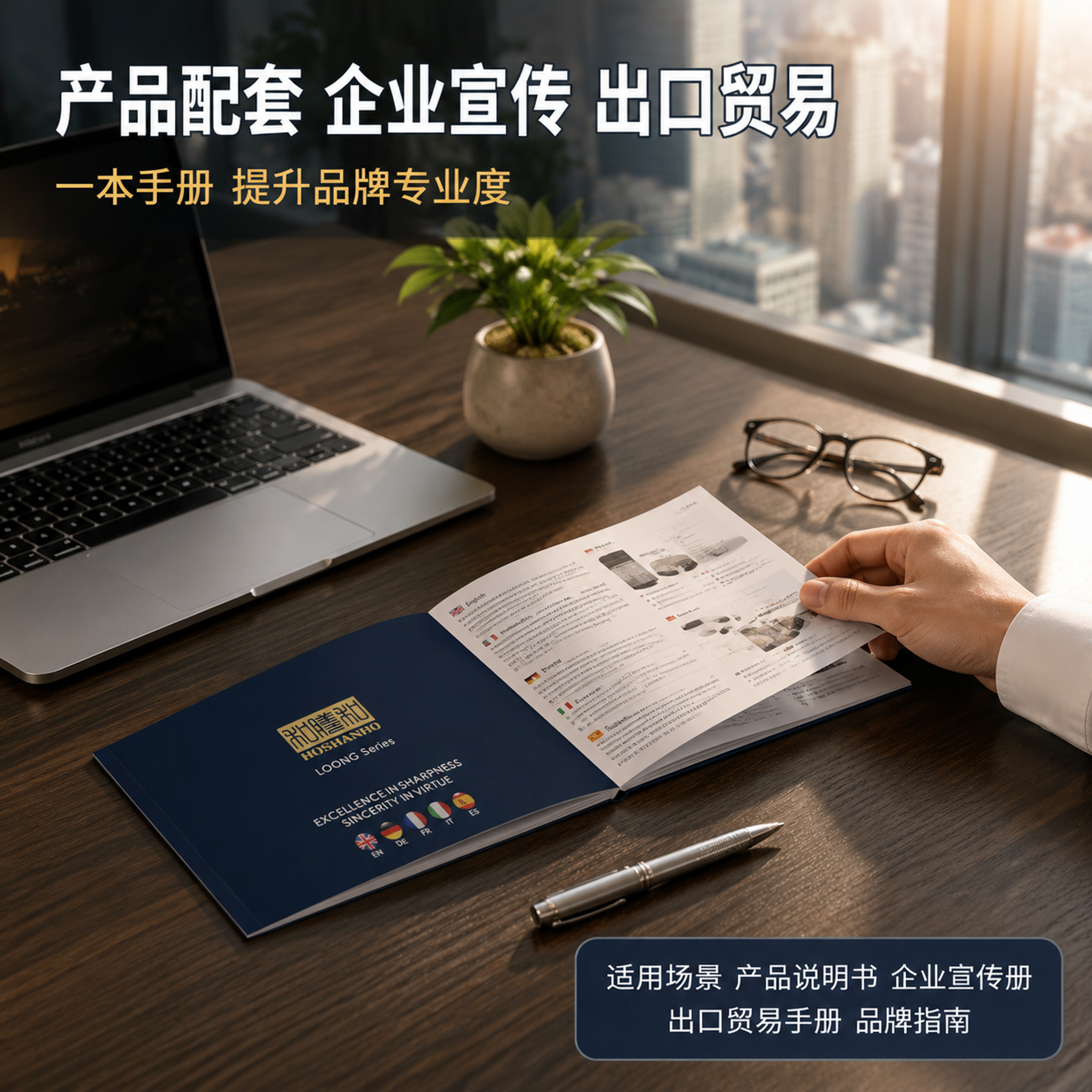 [主图-4] 定制说明书手册使用场景图，商务办公产品配套场景。… - 图片创意预览