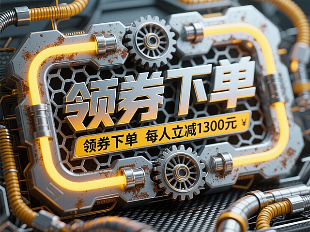 科技感十足的3D设计，金属与机能风结合，展现未来机械美学。