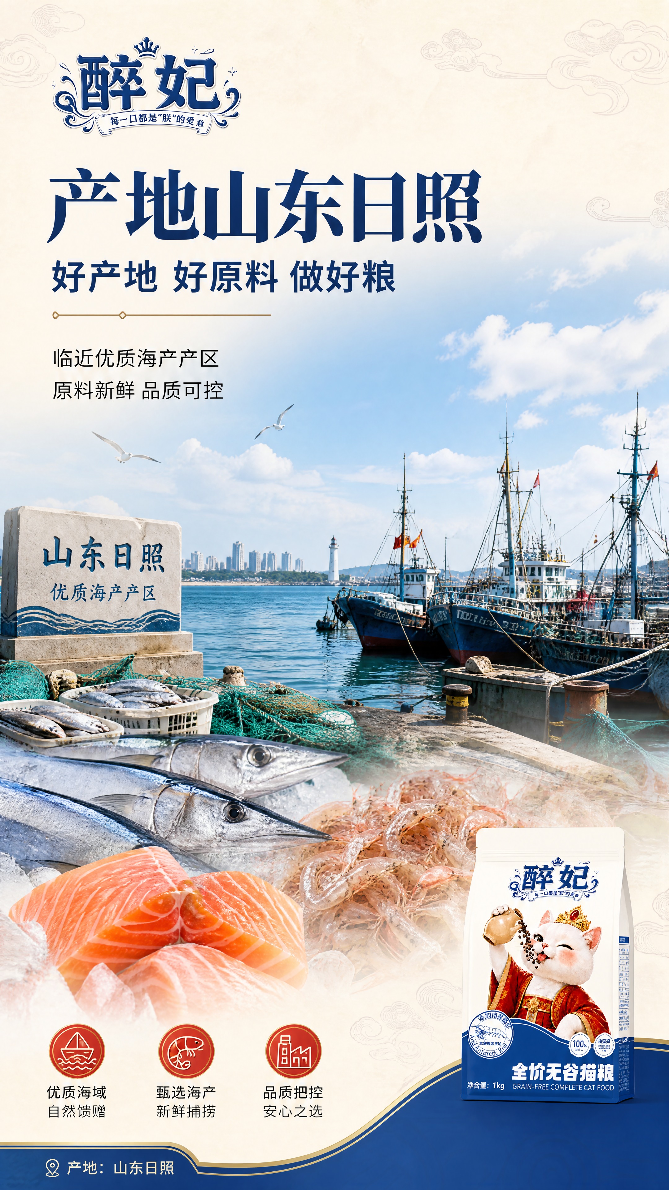 [商品] 使用【图1】醉妃全价无谷猫粮包装袋小面积露出；保留包… - 图片创意预览