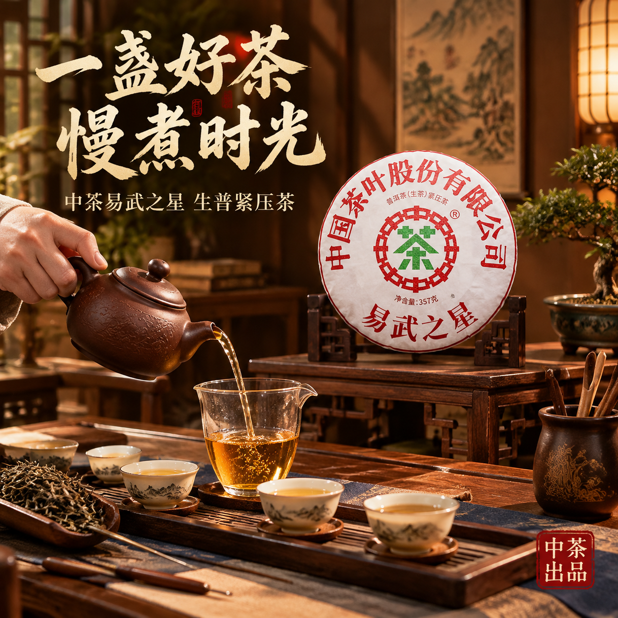 [主图-4 800x800] 品茗场景 沉浸式体验 中茶易武之… - 图片创意预览