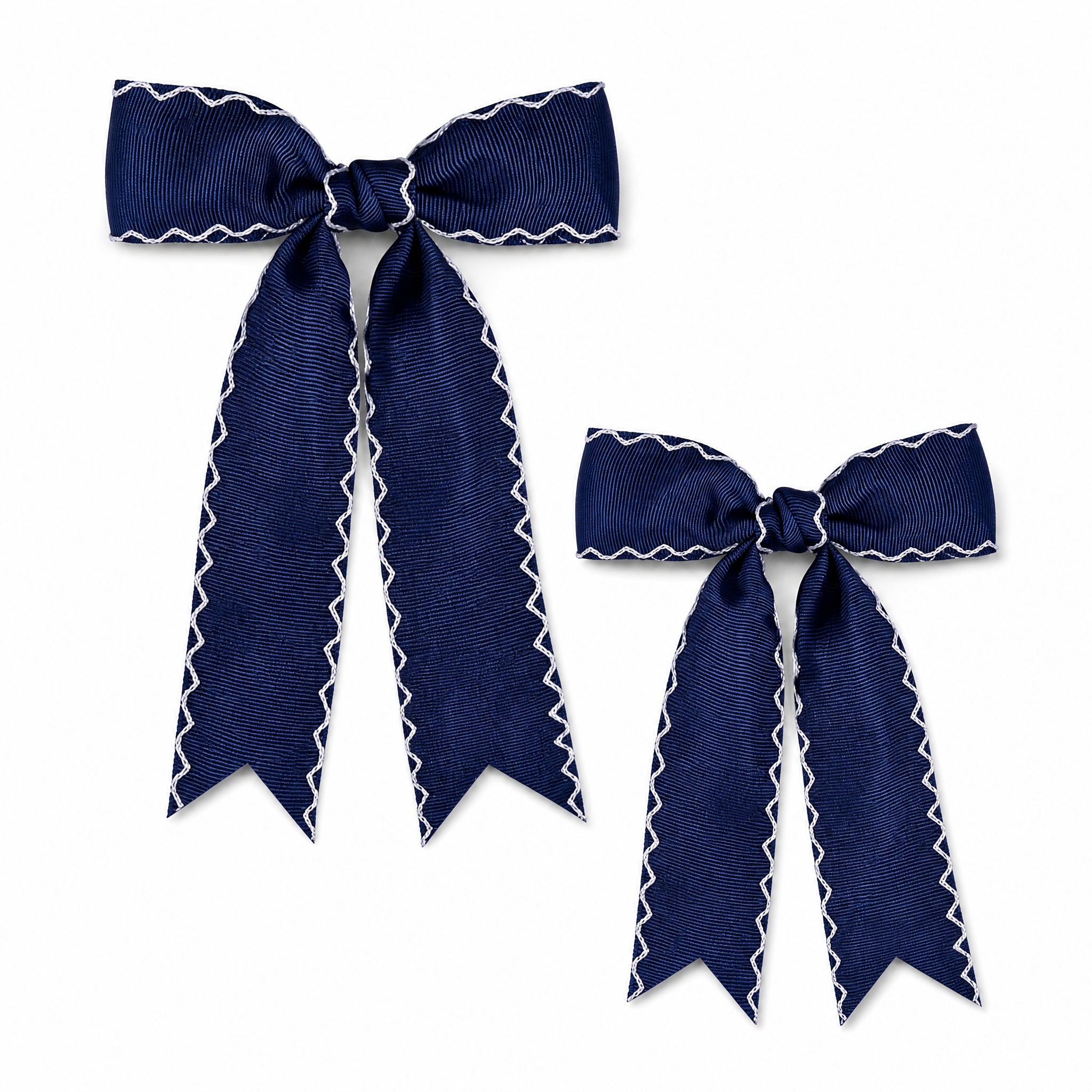 [主图-1] 2Pcs Wave Lace Edge Bow… - 图片创意预览