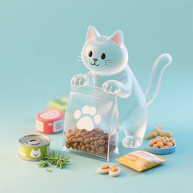 玻璃猫猫和猫粮