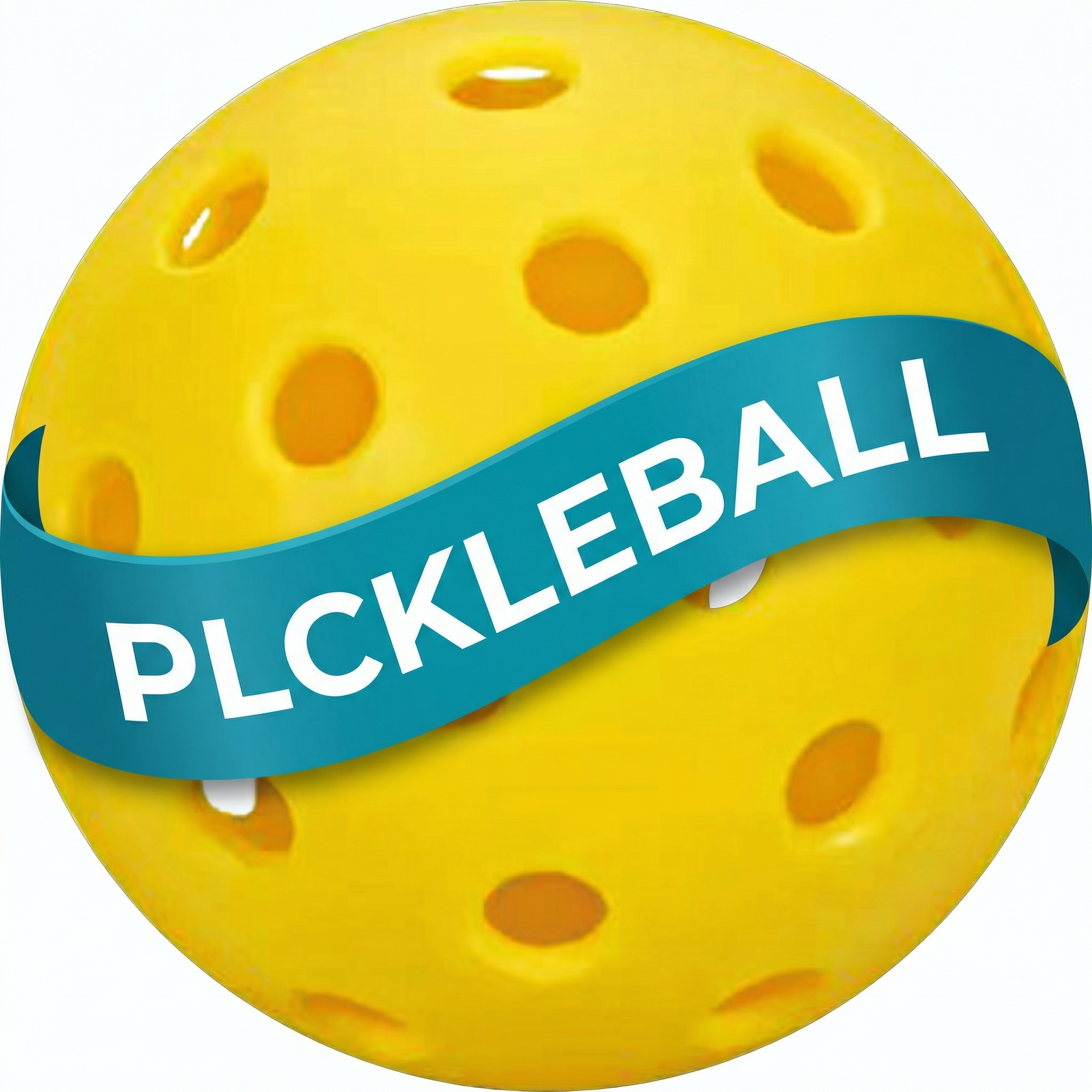 球上放一条青蓝色彩带，上面写PLCKLEBALL - 图片创意预览