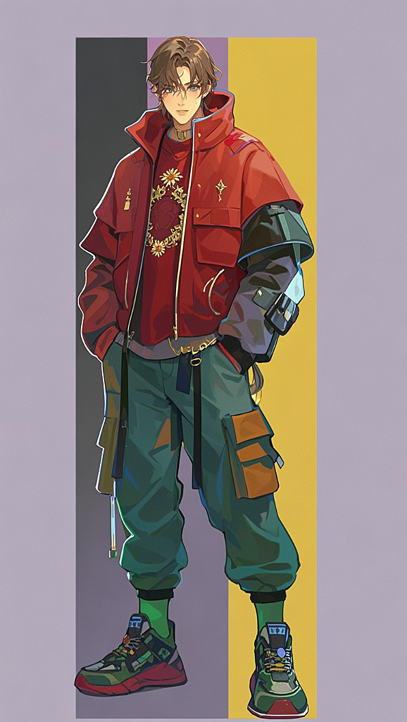 帮我优化图片人物面部和服装的融合，服装颜色和细节帮我保持原样，人物面部也不要改变