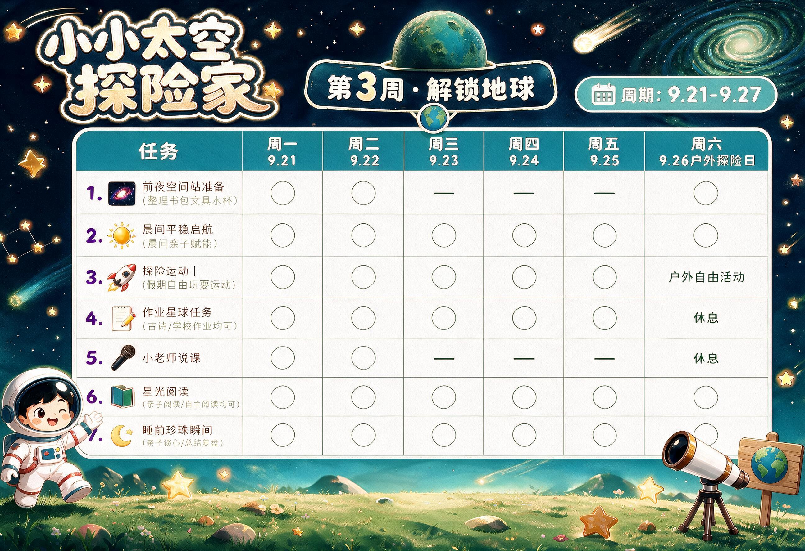 提高这张打卡表表格内所有文字的清晰度，让文字更锐利更清晰可读。… - 图片创意预览