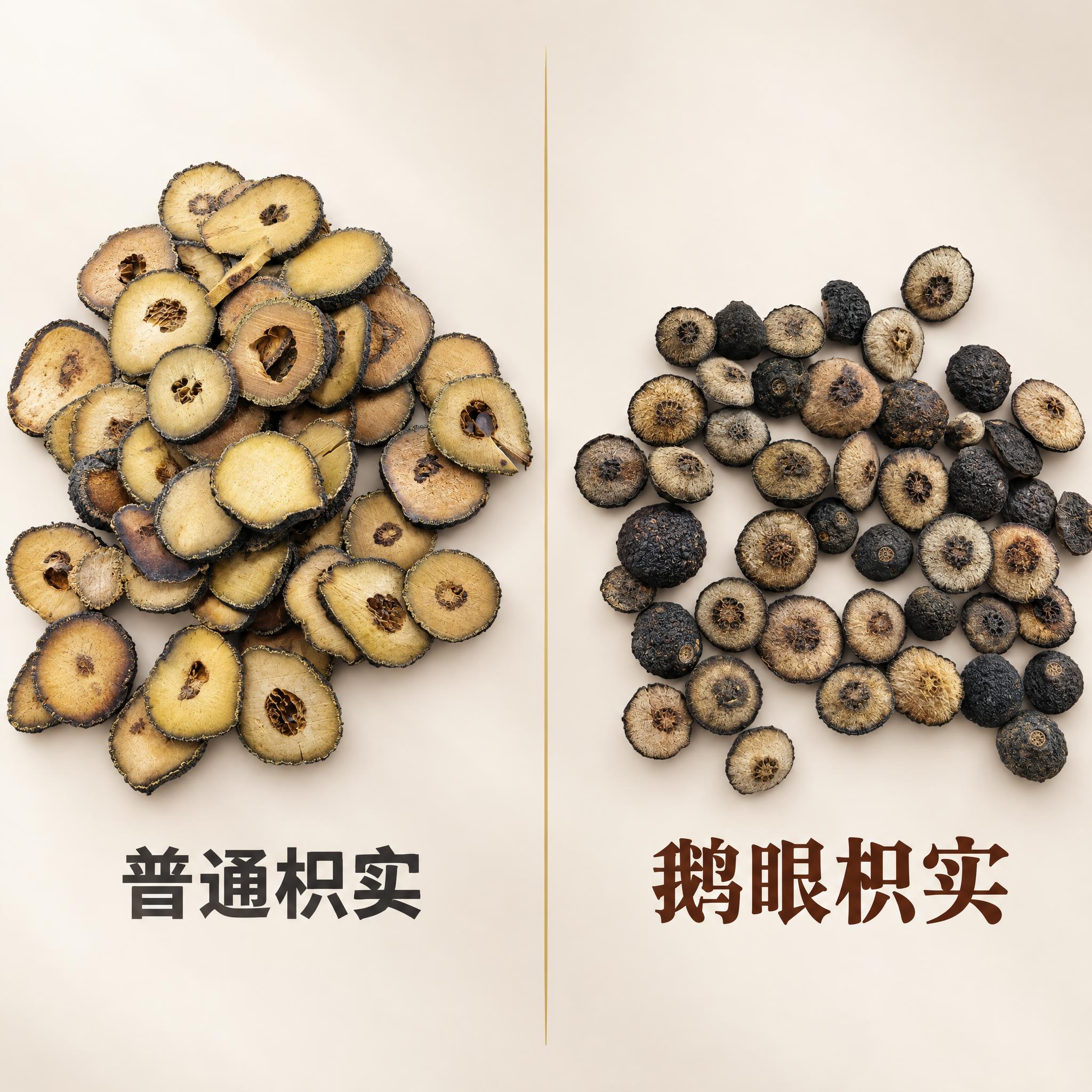以上传的枳实对比素材为基底制作中药材电商对比主图，仅做美化优化… - 图片创意预览