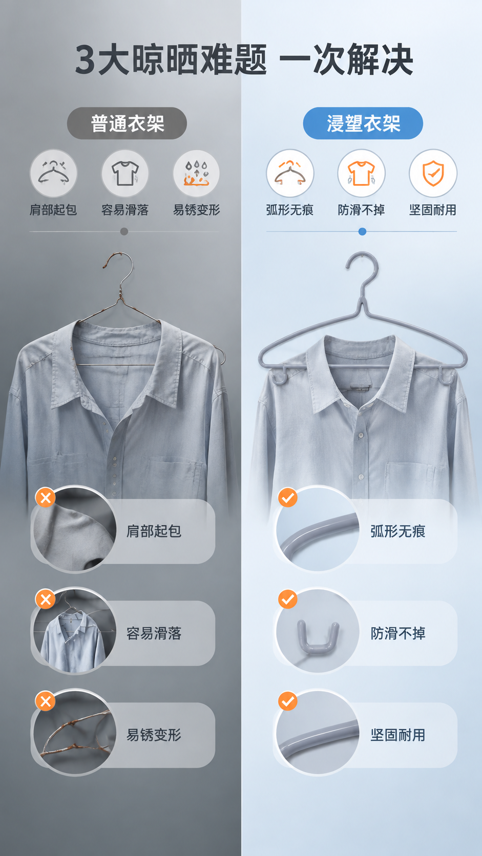 [商品] 使用【图1】灰色浸塑衣架；保留整体结构、灰色浸塑材质… - 图片创意预览