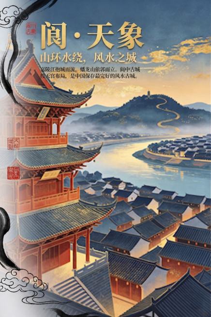 请将文字缩小一号向右移动到画面中间。预览效果