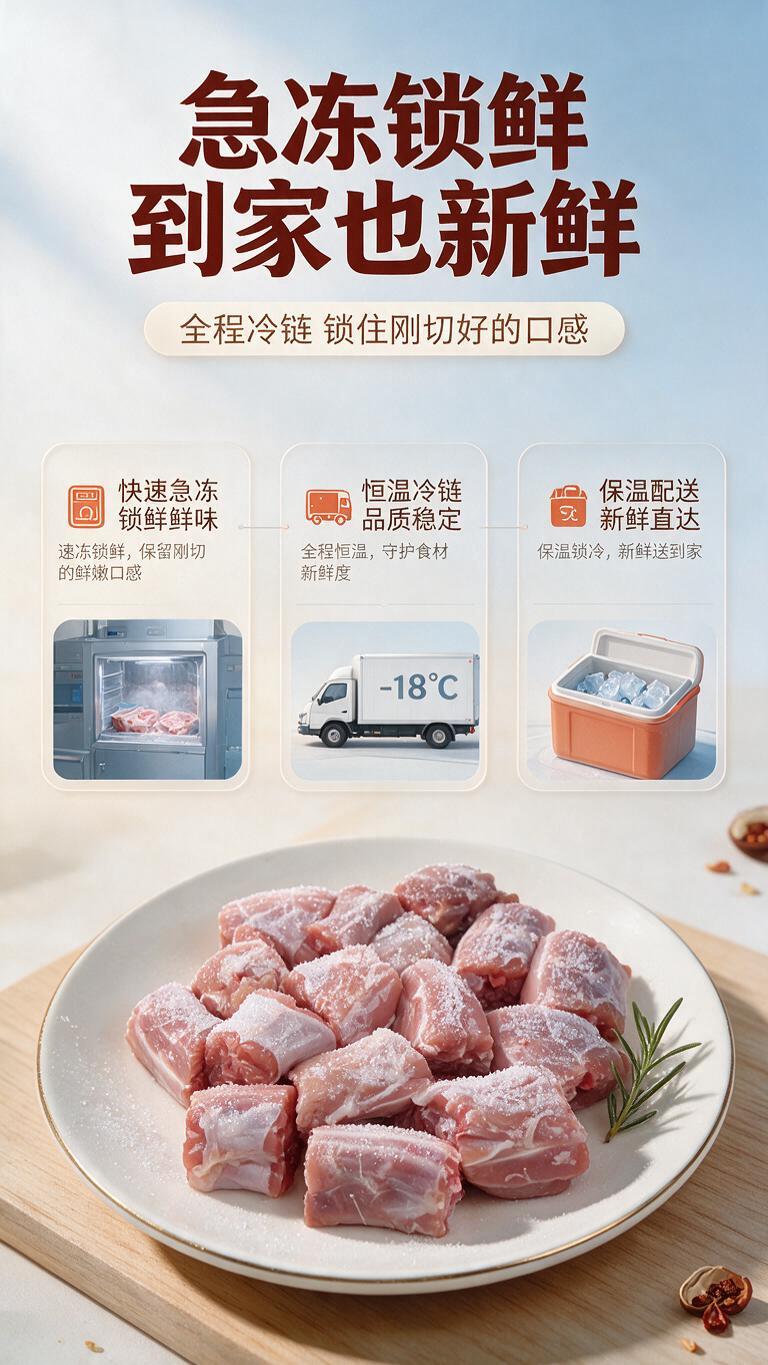 [商品] 使用【图1】新鲜冷冻鸭脖段；商品处理：保留鸭脖段切块… - 图片创意预览