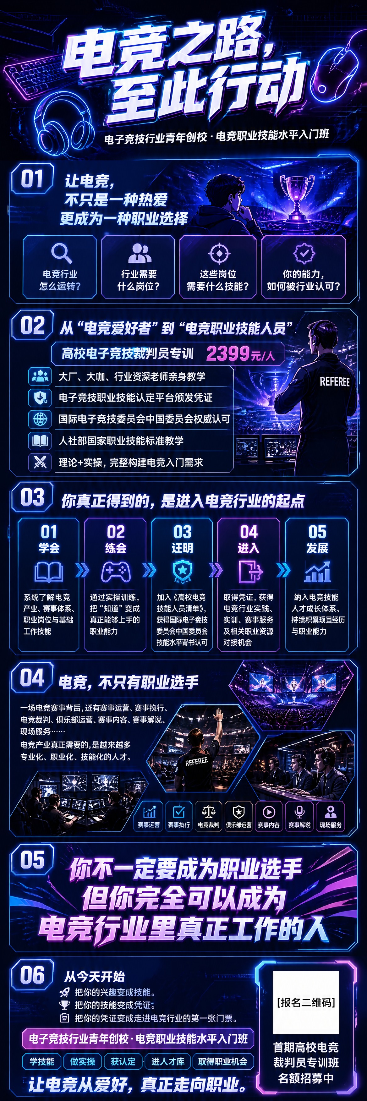 设计一张现代化电竞主题长图海报，竖版长图，科技感电竞风格，层次… - 图片创意预览