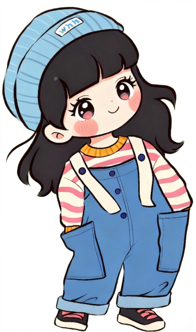 将图中的粉色针织帽改为天蓝色，保持其他内容不变预览效果