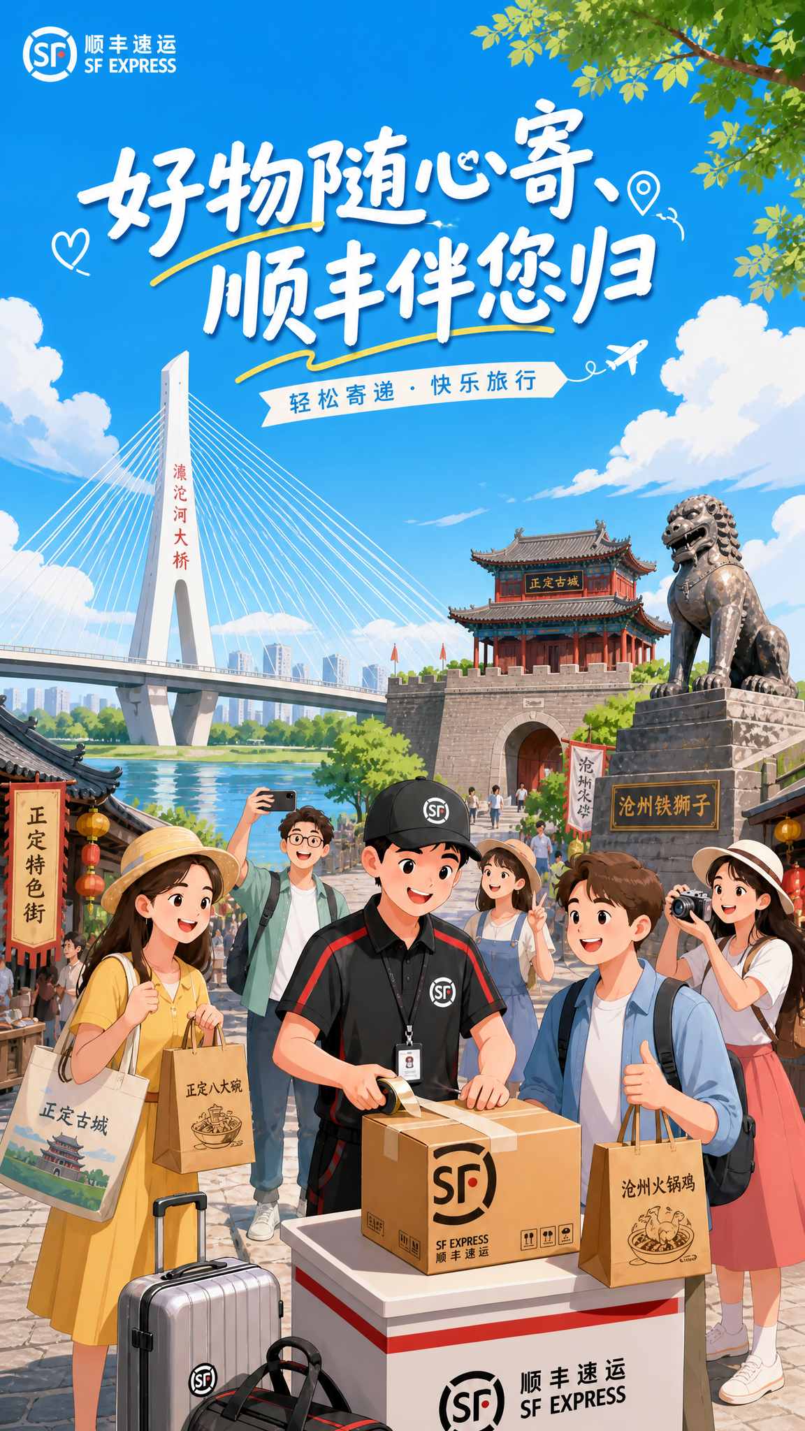 参考图中滹沱河大桥的造型（白色独塔斜拉桥，独特火炬形桥塔，放射… - 图片创意预览