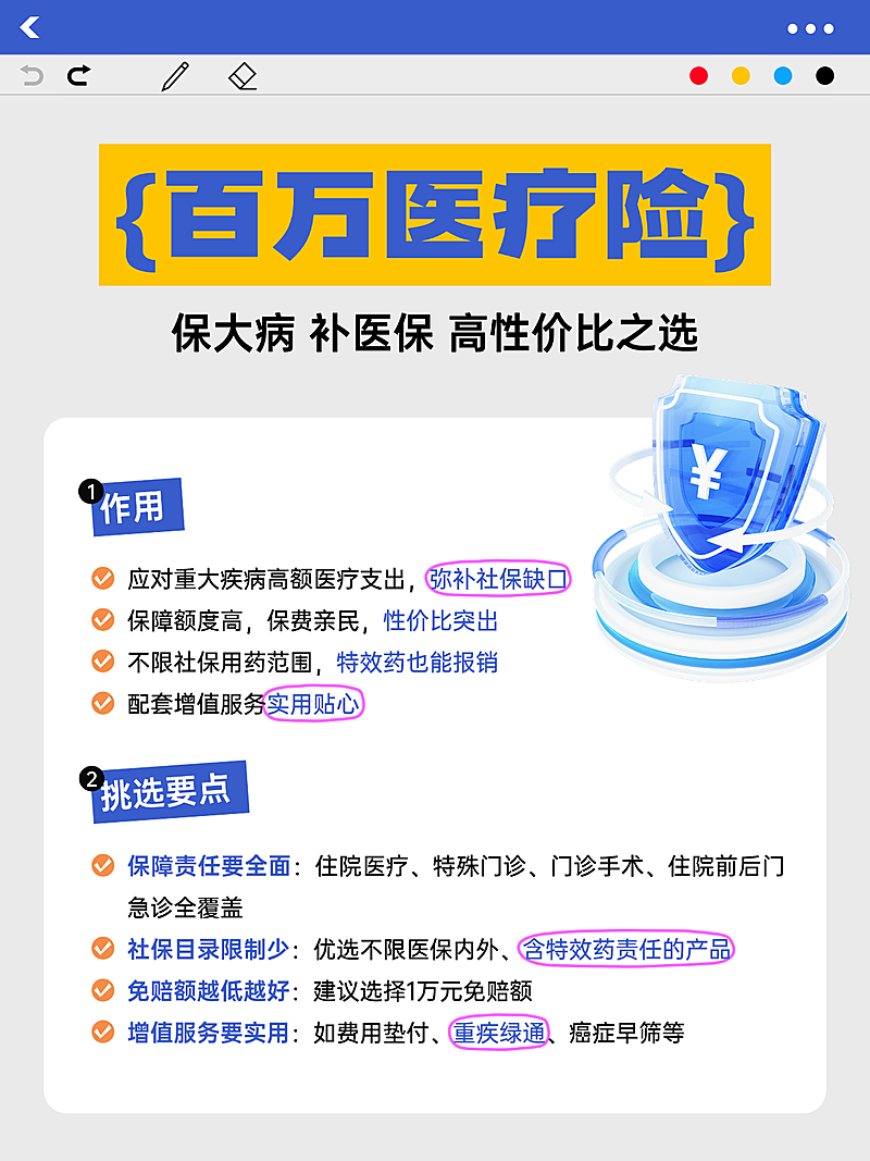 医疗保险轻拟物风攻略分享小红书配图