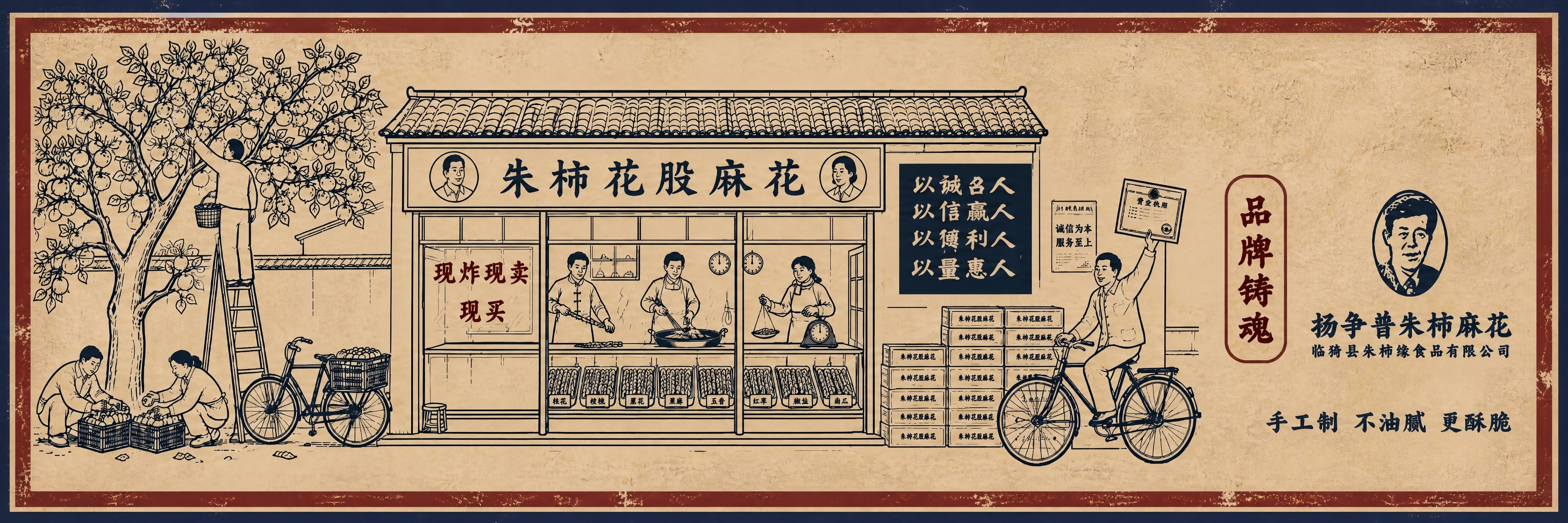 保持画面中所有元素、人物、店铺、自行车、物品、文字内容、构图完… - 图片创意预览