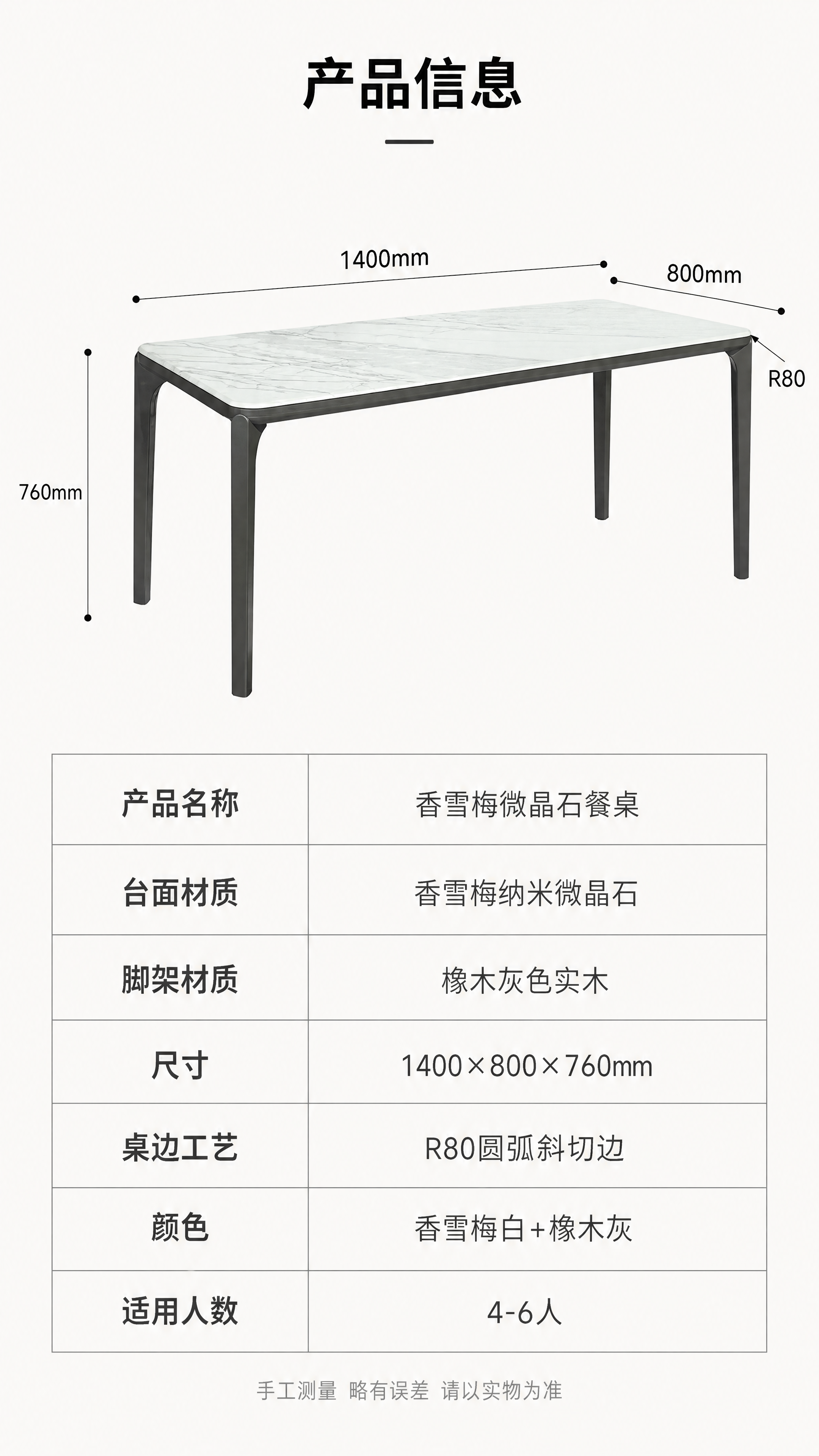 [第8张] 详情页产品信息-规格参数表。本张使用【图1】作为产… - 图片创意预览