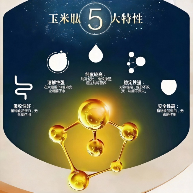 溶解性强：下面文字改为在大范围PH值内完全溶解于水。
纯度较高：下面文字改为纯净配比，高效渗透，递送纯粹营养。
稳定性强：下面文字改为对热稳定，组份不改变，功能不丧失。
安全性高：下面文字改为植物食品预览效果