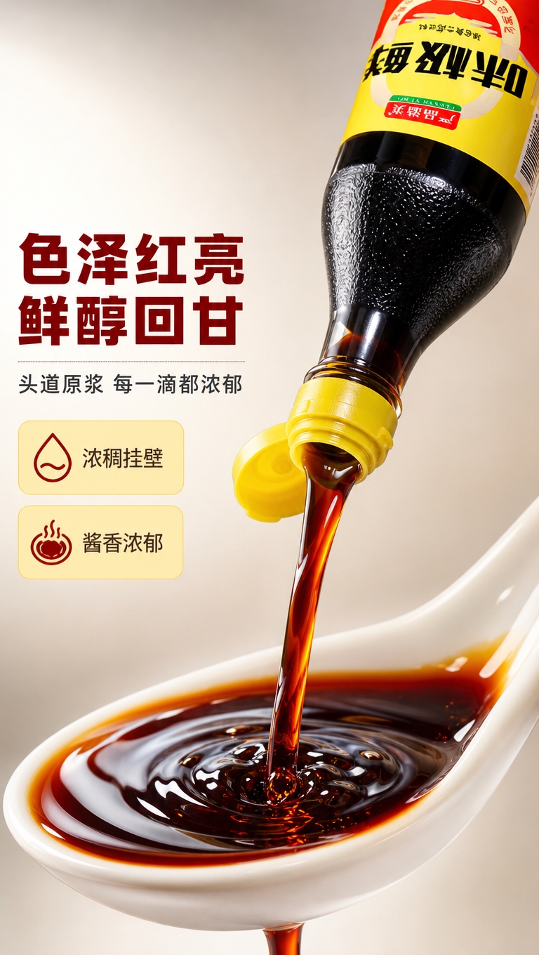 [商品] 使用【图1】严品溢美味极鲜酱油瓶；保留瓶身所有包装文… - 图片创意预览