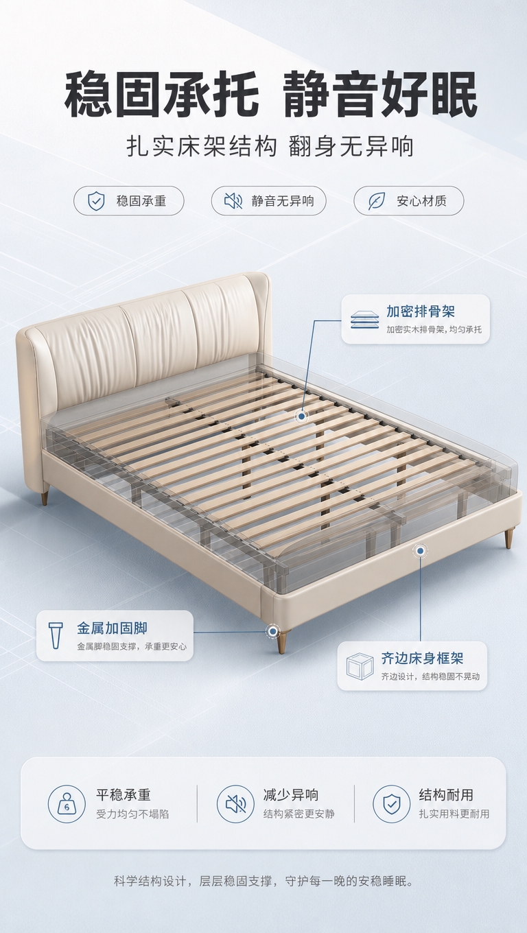 [商品] 使用【图1】半青系列高脚齐边床（天空色）；商品处理：… - 图片创意预览