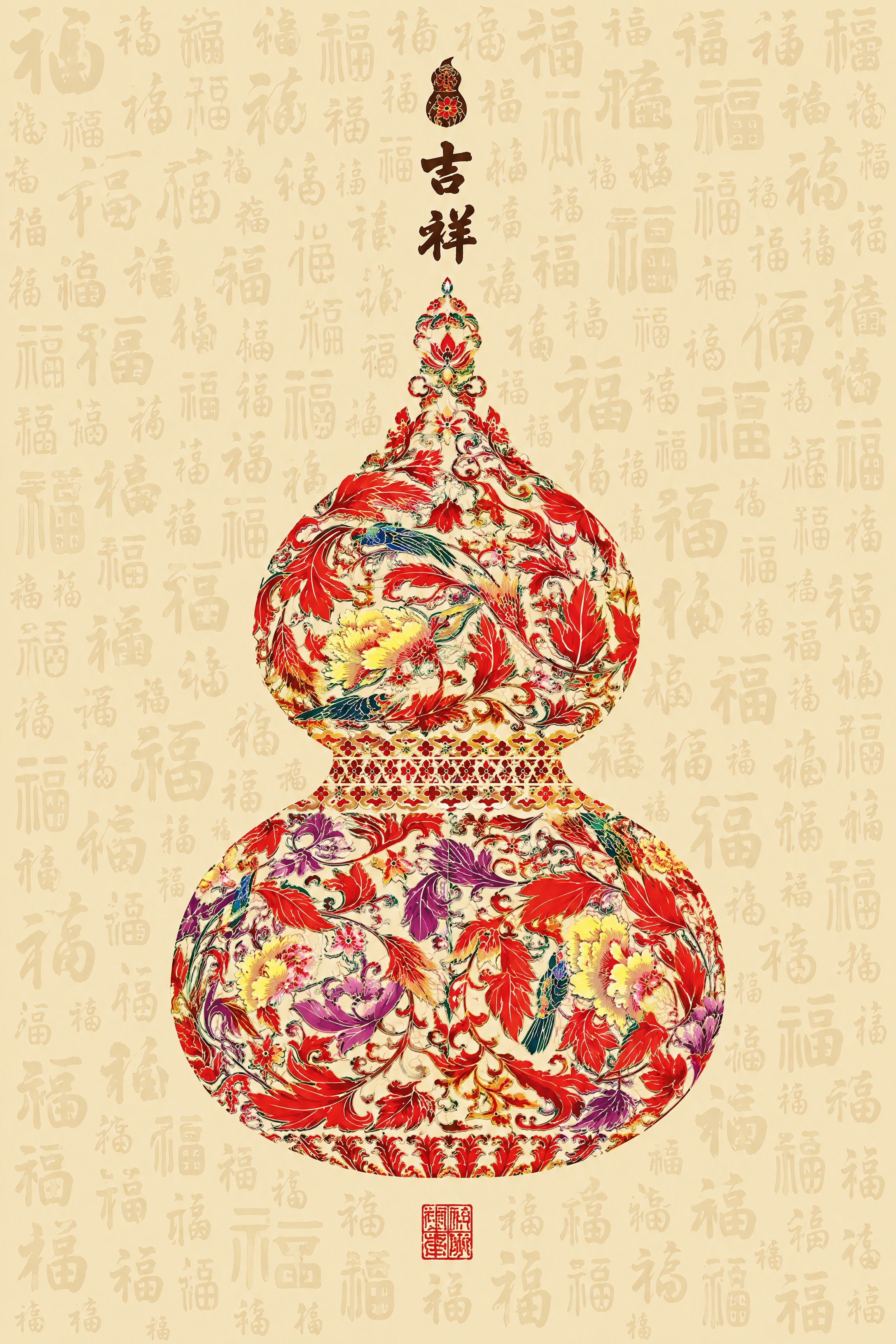 从参考图中提取门帘上的完整图案，去除中间的竖缝竖痕，去除布料的… - 图片创意预览