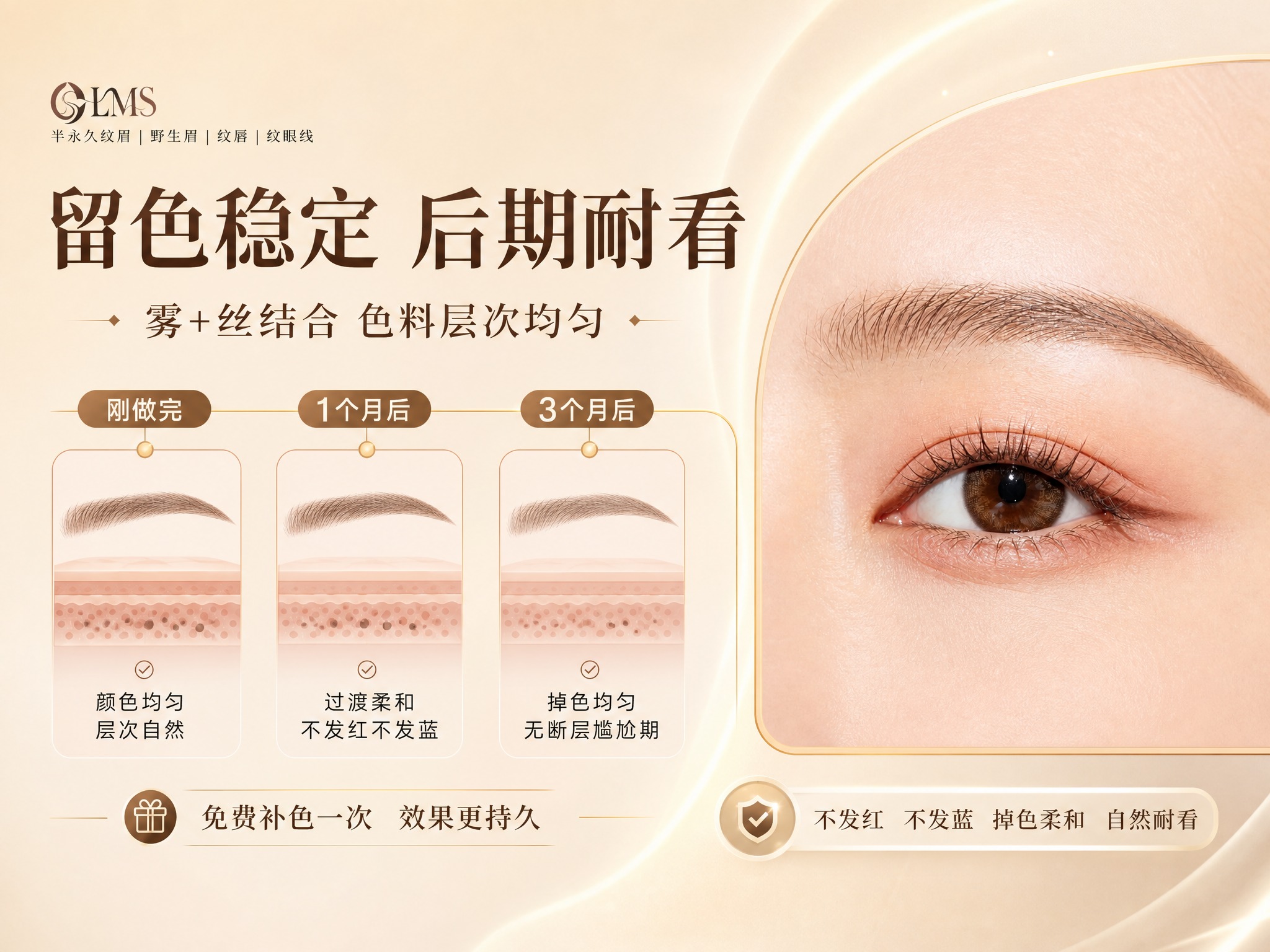 [商品] 使用【图1】立体丝雾眉效果图；保留眉毛形态和质感，放… - 图片创意预览