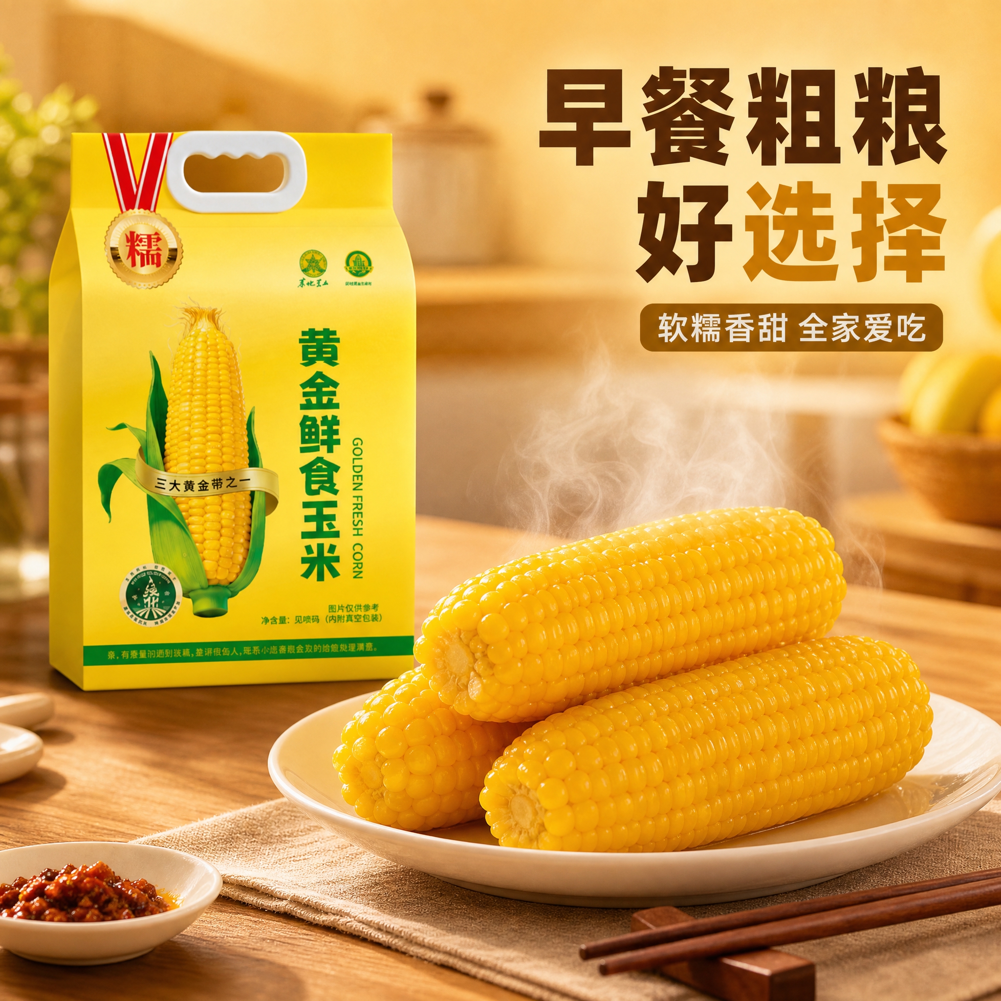 [主图-5] 家庭餐桌食用场景，代入生活方式与食用体验。 [统… - 图片创意预览